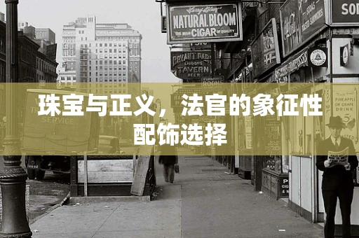 珠宝与正义，法官的象征性配饰选择