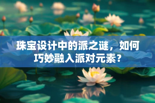珠宝设计中的派之谜，如何巧妙融入派对元素？