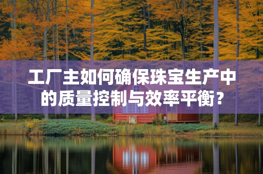 工厂主如何确保珠宝生产中的质量控制与效率平衡？