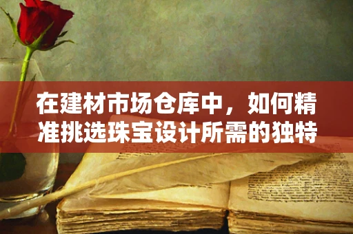在建材市场仓库中，如何精准挑选珠宝设计所需的独特材料？
