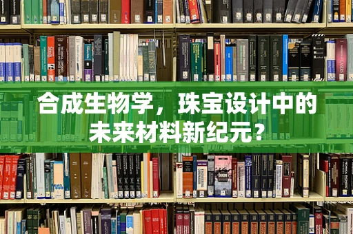合成生物学，珠宝设计中的未来材料新纪元？