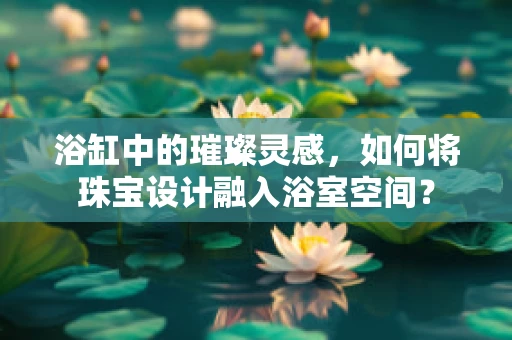 浴缸中的璀璨灵感，如何将珠宝设计融入浴室空间？