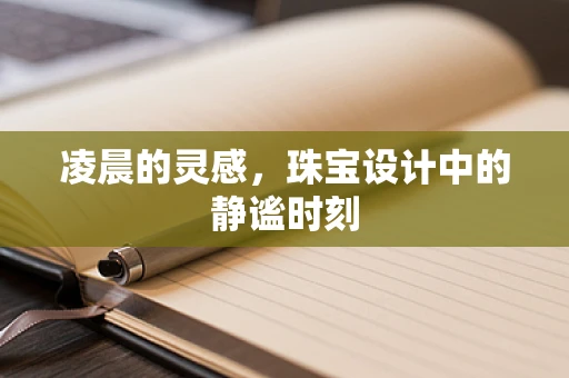 凌晨的灵感，珠宝设计中的静谧时刻