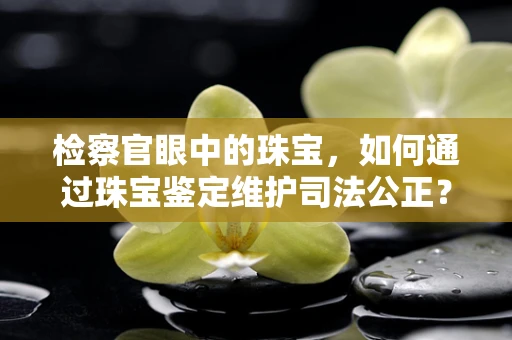 检察官眼中的珠宝，如何通过珠宝鉴定维护司法公正？