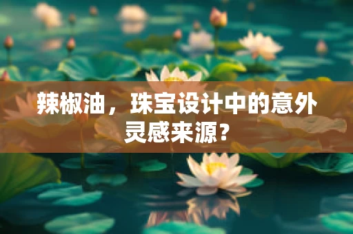 辣椒油，珠宝设计中的意外灵感来源？