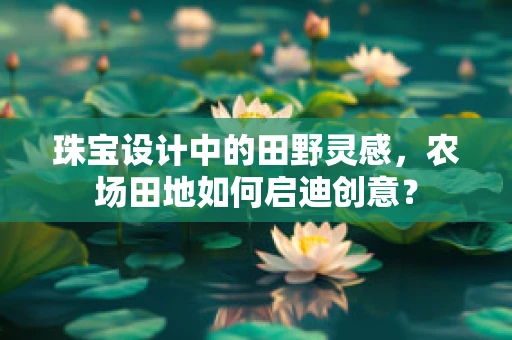 珠宝设计中的田野灵感，农场田地如何启迪创意？