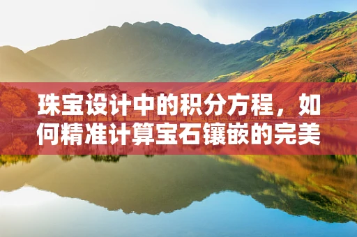 珠宝设计中的积分方程，如何精准计算宝石镶嵌的完美角度？