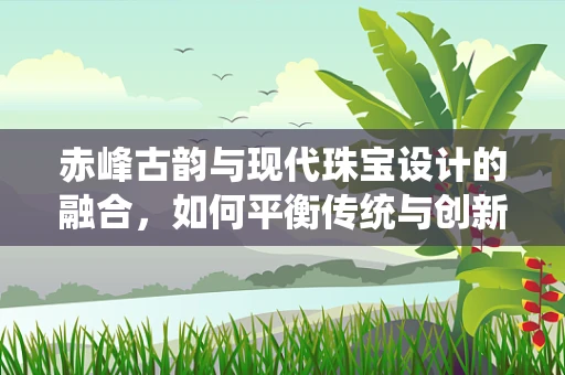 赤峰古韵与现代珠宝设计的融合，如何平衡传统与创新的火花？