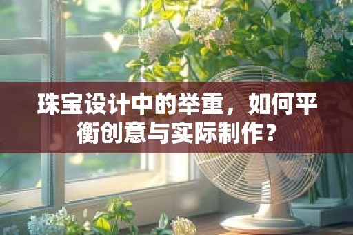 珠宝设计中的举重，如何平衡创意与实际制作？
