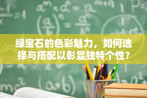 绿宝石的色彩魅力，如何选择与搭配以彰显独特个性？