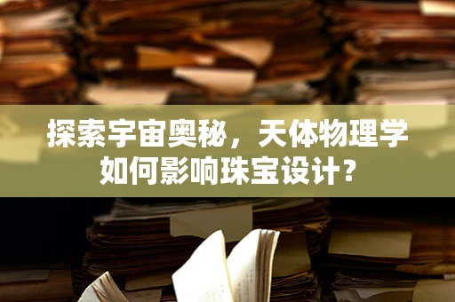 探索宇宙奥秘，天体物理学如何影响珠宝设计？