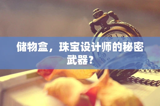储物盒，珠宝设计师的秘密武器？