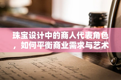 珠宝设计中的商人代表角色，如何平衡商业需求与艺术创作？