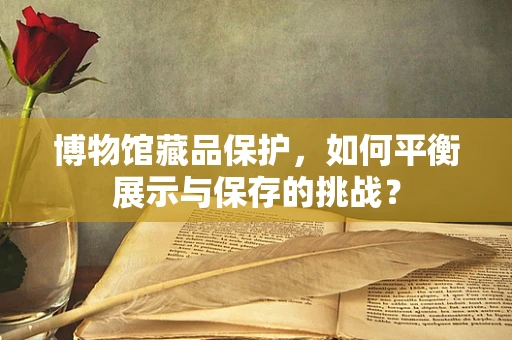 博物馆藏品保护，如何平衡展示与保存的挑战？