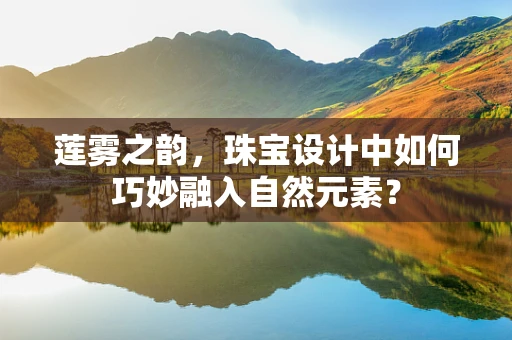 莲雾之韵，珠宝设计中如何巧妙融入自然元素？