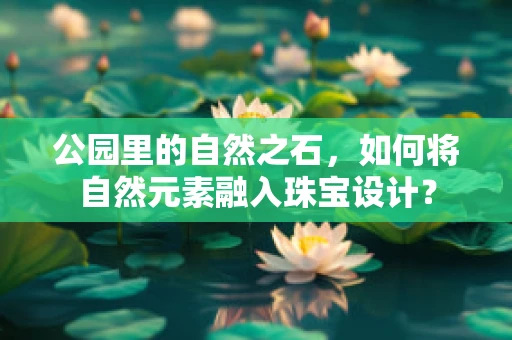 公园里的自然之石，如何将自然元素融入珠宝设计？
