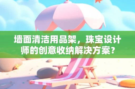墙面清洁用品架，珠宝设计师的创意收纳解决方案？