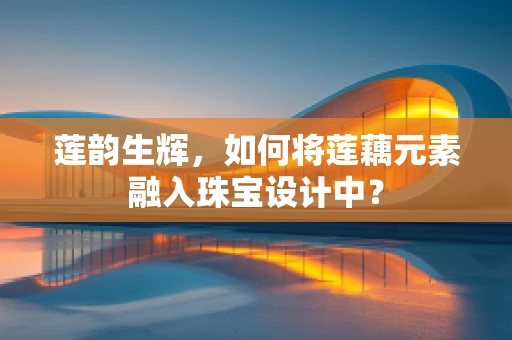 莲韵生辉，如何将莲藕元素融入珠宝设计中？
