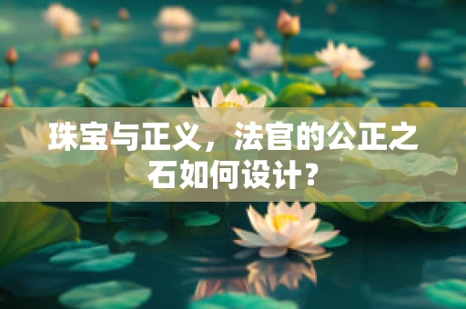 珠宝与正义，法官的公正之石如何设计？