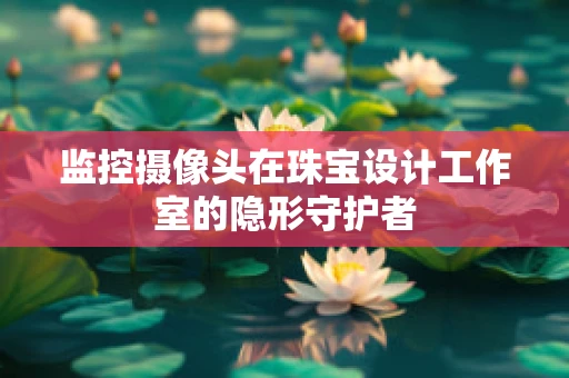 监控摄像头在珠宝设计工作室的隐形守护者