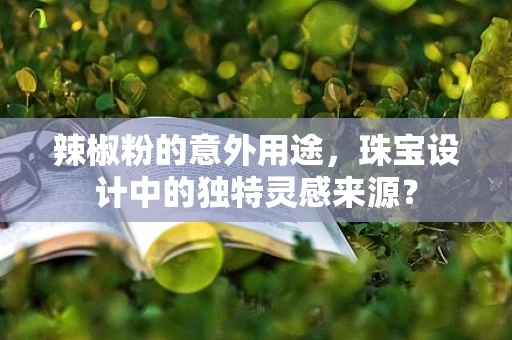 辣椒粉的意外用途，珠宝设计中的独特灵感来源？