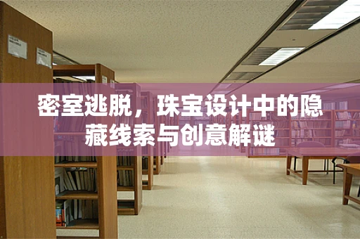 密室逃脱，珠宝设计中的隐藏线索与创意解谜