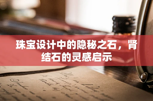 珠宝设计中的隐秘之石，肾结石的灵感启示
