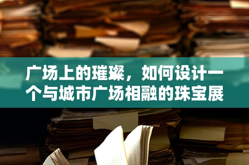 广场上的璀璨，如何设计一个与城市广场相融的珠宝展销区？