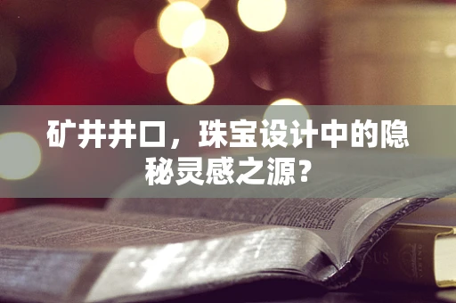 矿井井口，珠宝设计中的隐秘灵感之源？