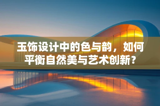 玉饰设计中的色与韵，如何平衡自然美与艺术创新？