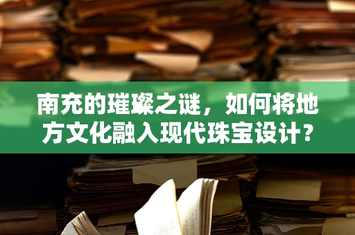南充的璀璨之谜，如何将地方文化融入现代珠宝设计？