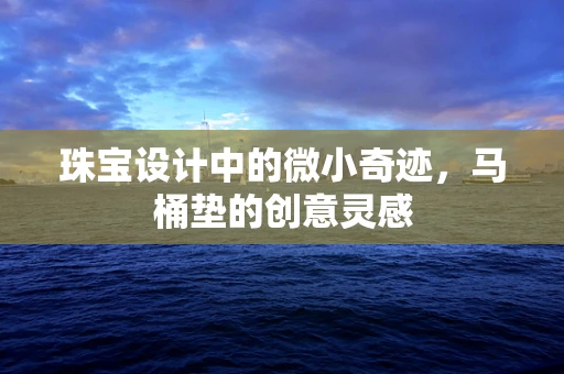 珠宝设计中的微小奇迹，马桶垫的创意灵感