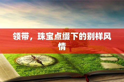 领带，珠宝点缀下的别样风情