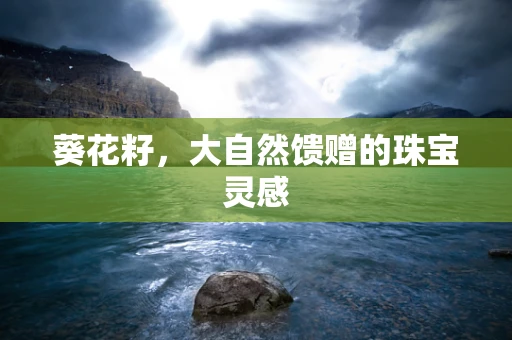 葵花籽，大自然馈赠的珠宝灵感