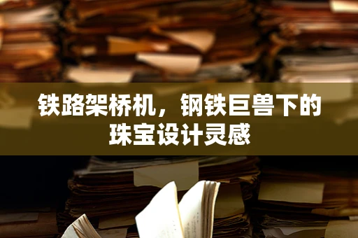 铁路架桥机，钢铁巨兽下的珠宝设计灵感