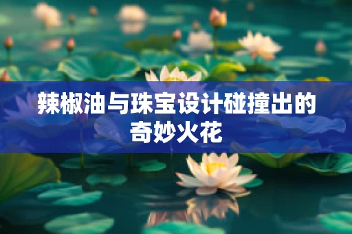 辣椒油与珠宝设计碰撞出的奇妙火花