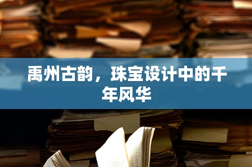 禹州古韵，珠宝设计中的千年风华