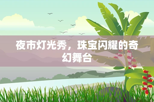 夜市灯光秀，珠宝闪耀的奇幻舞台