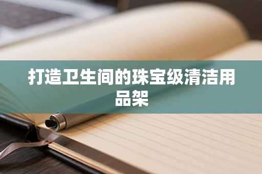 打造卫生间的珠宝级清洁用品架