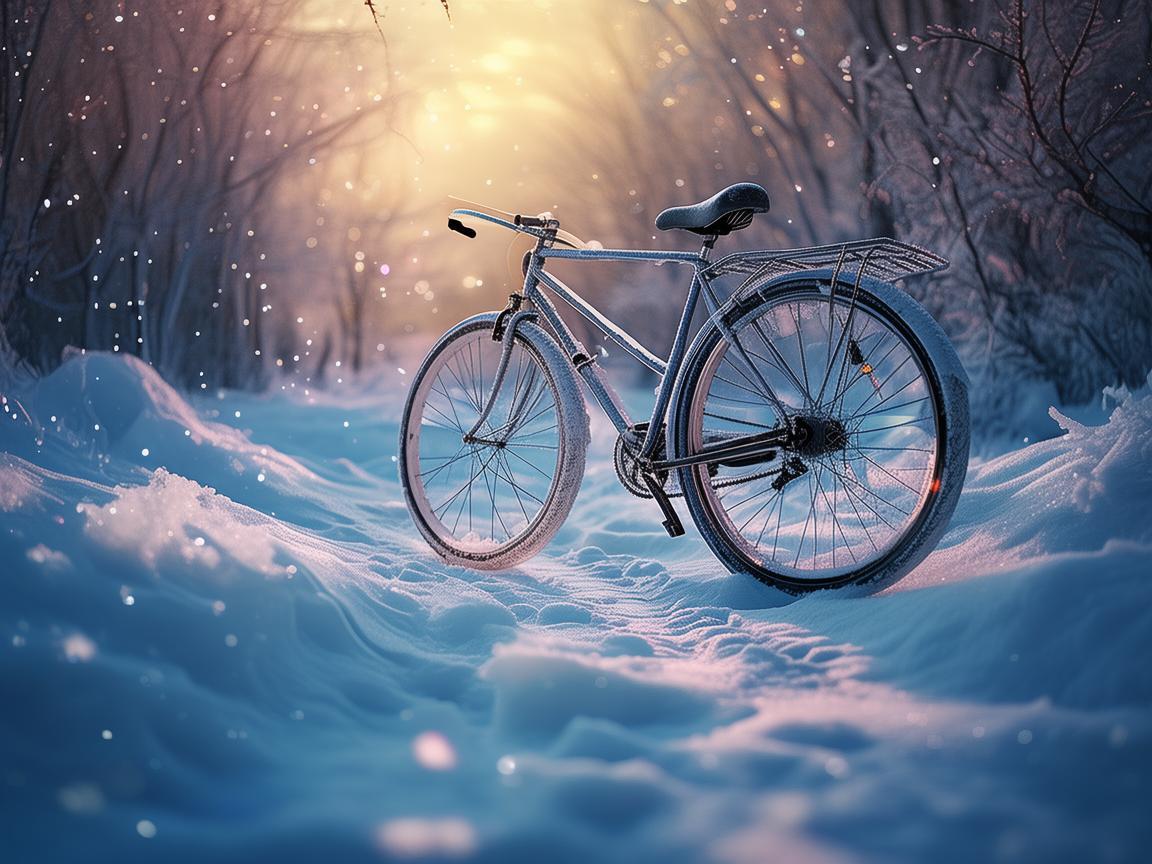 雪地自行车，冰雪世界的璀璨珠宝