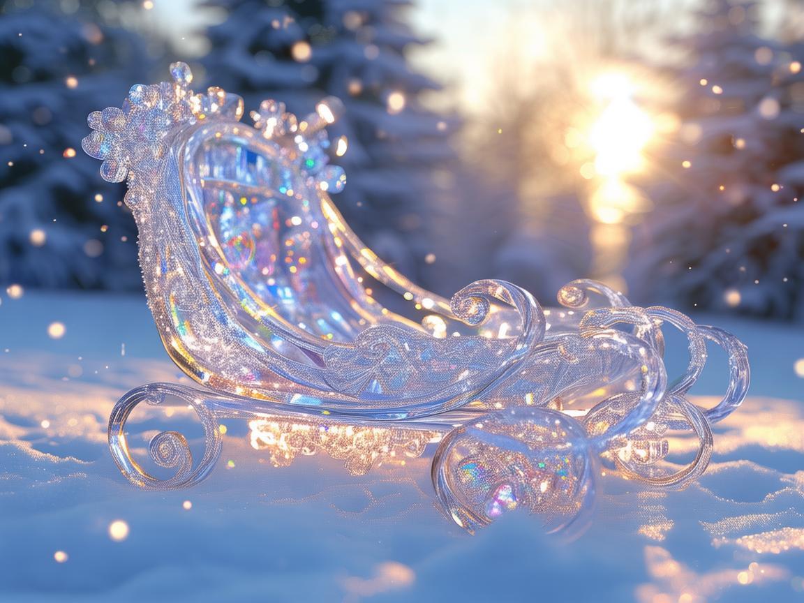 冰雪精灵的梦幻雪橇珠宝