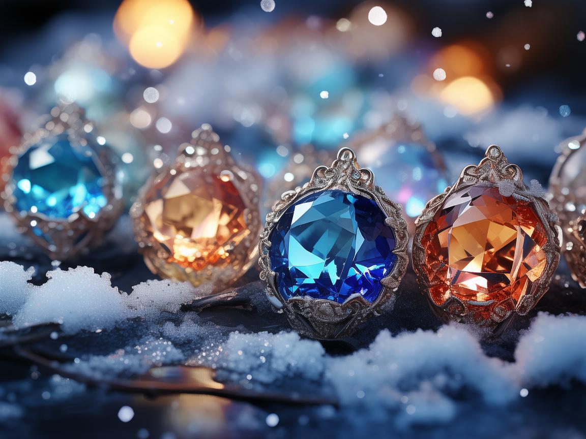 雪落珠宝，绽梦幻光芒