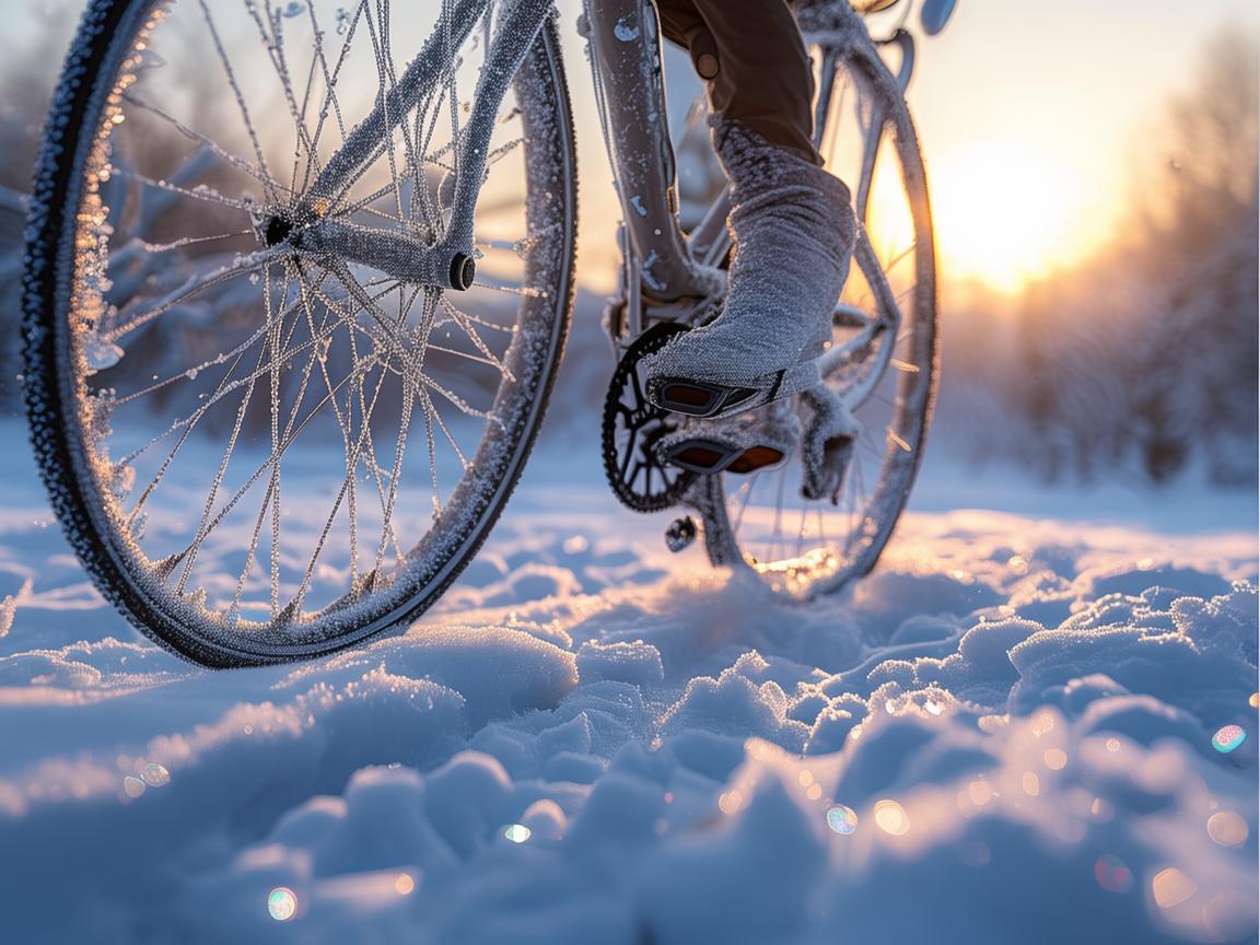 雪地自行车，珠宝灵感下的冬日之魅